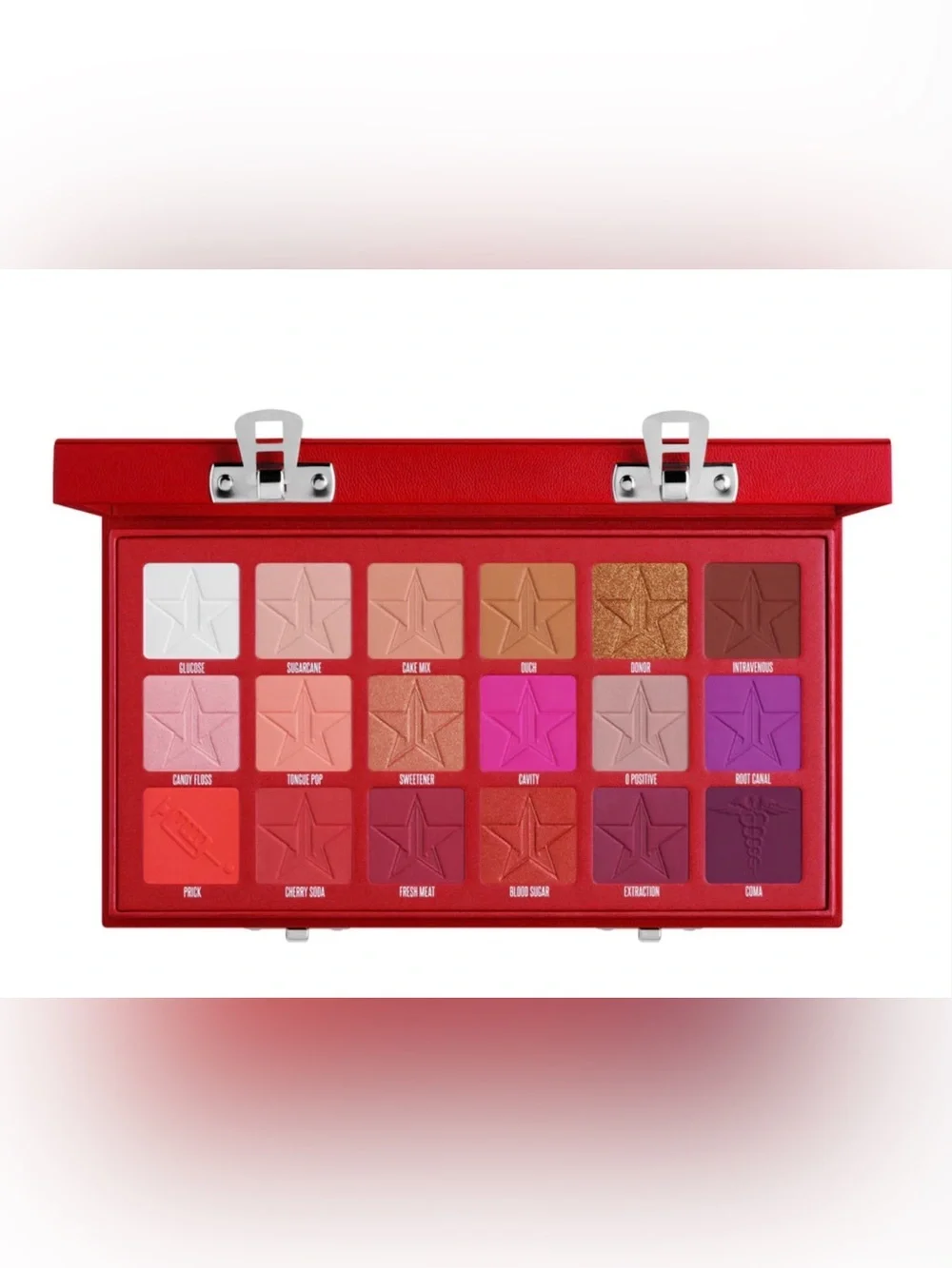 Jeffree Star Blood Sugar Eyeshadow Palette Red Case NWT